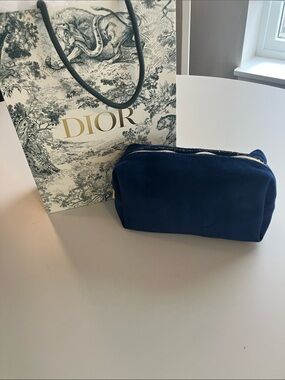 Dior cosmetic bag with gift bag